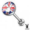 Piercing langue logo 51 - Playboy drapeau Anglais