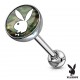 Piercing langue logo 53 - Playboy fond camouflage