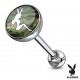 Piercing langue logo 54 - Playboy femme lapin camouflage