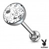 Piercing langue logo 58 - Playboy poitrines et lapins