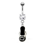 Piercing nombril tongue 08 - Patte de chat
