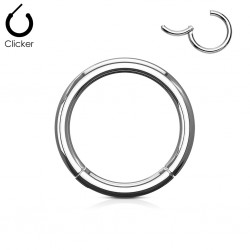 Anneau brisé acier 1mm avec bord attaché