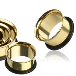 Tunnel courbe o-ring acier gold-ip jaune (AC16)