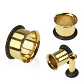 Tunnel courbe o-ring acier gold-ip jaune (AC16)