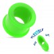 Tunnel flexible en silicone unicolore vert (ACRY04)