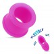 Tunnel flexible en silicone unicolore lilas (ACRY04)