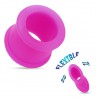Tunnel flexible en silicone unicolore lilas (ACRY04)