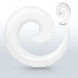 Spirale acrylique unicolore blanche (ACRY44)