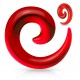 Spirale acrylique unicolore rouge (ACRY44)