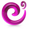 Spirale acrylique unicolore lilas (ACRY44)