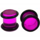 Plug acrylique unicolore lilas o-ring (ACRY06)