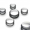 Plug acrylique unicolore transparent o-ring (ACRY06)