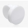 Plug acrylique courbe unicolore blanc (ACRY10)