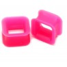 Tunnel carré silicone rose (ACRY21)