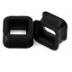 Tunnel carré silicone noir (ACRY21)
