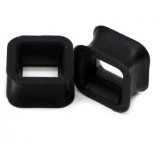 Tunnel carré silicone noir (ACRY21)