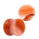 Plug courbe en sardonyx (OR46)