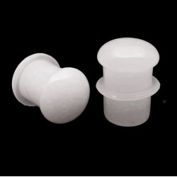 Plug o-ring en quartz blanc
