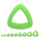 Tunnel triangulaire silicone unicolore vert-pomme (ACRY22)