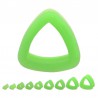 Tunnel triangulaire silicone unicolore vert-pomme (ACRY22)