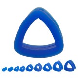 Tunnel triangulaire silicone unicolore bleu-clair (ACRY22)