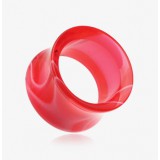 Tunnel courbe acrylique marbre rouge (ACRY07)