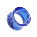 Tunnel courbe acrylique marbre bleu (ACRY07)