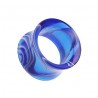 Tunnel courbe acrylique marbre bleu (ACRY07)