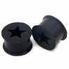 Tunnel silicone flexible étoile noire (ACRY66)