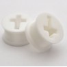 Tunnel silicone flexible croix blanche (ACRY65)
