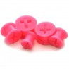 Tunnel silicone flexible croix rose (ACRY65)