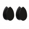 Plug silicone goutte noire (ACRY119)