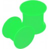 Plug silicone courbe vert-pomme (ACRY124)