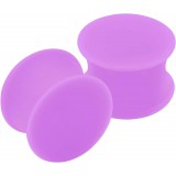 Plug silicone courbe lilas (ACRY124)