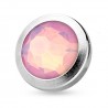 Embout microdermal strass plat rose opalite