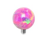 Embout microdermal boule opale rose