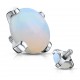 Embout microdermal boule plate opalite
