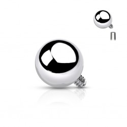 Embout microdermal boule grise