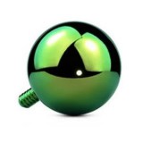 Embout microdermal boule vert-pomme