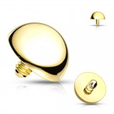 Embout microdermal dôme jaune