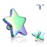 Embout microdermal étoile rainbow