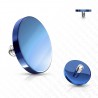Embout microdermal plat bleu