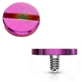 Embout microdermal vis plate lilas