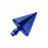 Embout microdermal pointe anodisé bleu