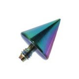 Embout microdermal pointe anodisé rainbow
