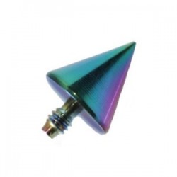 Embout microdermal pointe anodisé rainbow