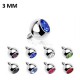 Embout microdermal boule strass 3MM