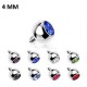 Embout microdermal boule strass 4MM