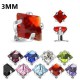 Embout microdermal cristal carré 3MM