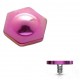 Embout microdermal anodisé titane hexagone lilas